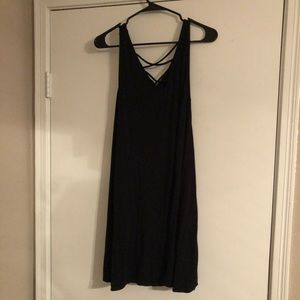 Plain black dress